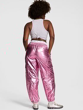 Metallic Barrel Cargo Pants