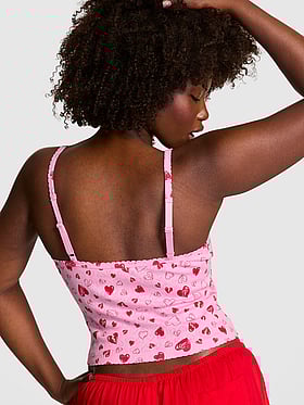 Pointelle Henley Cami