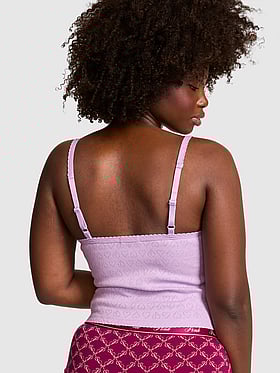 Pointelle Henley Cami