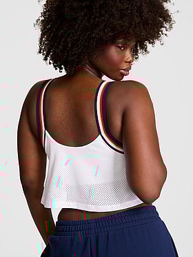 Mesh Flowy Cropped Tank