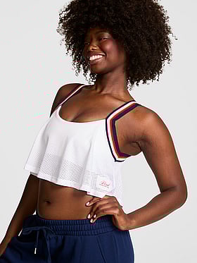 Mesh Flowy Cropped Tank