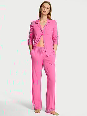 SoSoft Modal™ Ribbed Long Pajama Set