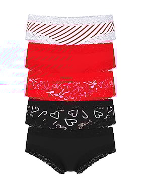 5-Pack Wink Lace Mixed Cheeky Panties