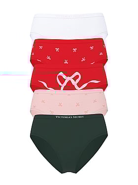 5-Pack Seamless Bow High-Leg Brief Panties
