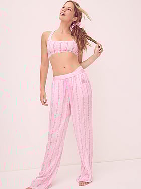 PINK x LoveShackFancy Silky Sleep Pants