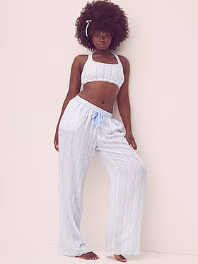 PINK x LoveShackFancy Silky Sleep Pants