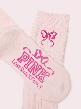 PINK x LoveShackFancy Knee-High Socks