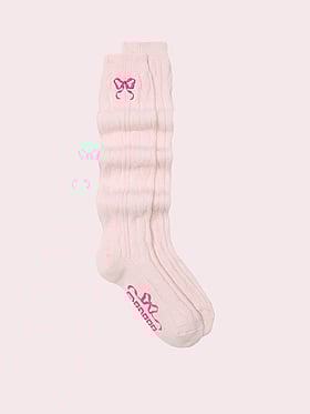 PINK x LoveShackFancy Knee-High Socks