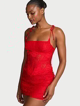 Lace Corset Slip Dress