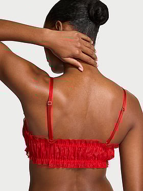 Heart Chiffon Unlined Bralette