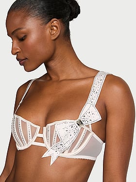 Atelier Victoria's Secret Wicked Sheer Bow Unlined Balconette Bra
