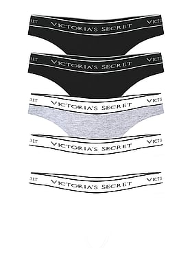 5-Pack Logo Cotton Thong Panties