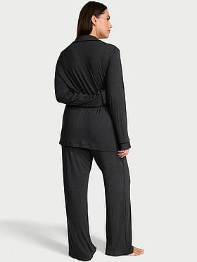 SoSoft Modal™ Ribbed Long Pajama Set