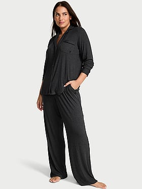 SoSoft Modal™ Ribbed Long Pajama Set