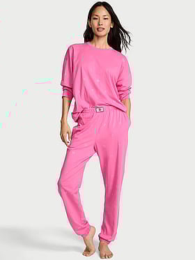 100% Cotton Shine Long Pajama Set
