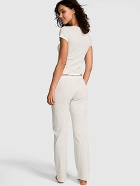 Pointelle Tee & Pajama Pant Set
