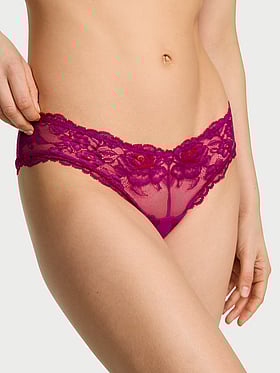 Rose Lace High-Leg Cheeky Panty