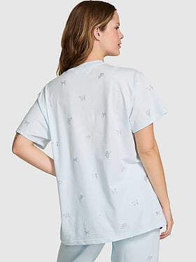 PINK x LoveShackFancy Campus Cotton Tee