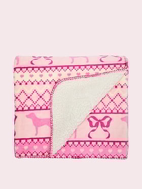 PINK x LoveShackFancy Cozy Plush Blanket
