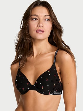 Lightly Lined Full-Coverage Cotton Bra