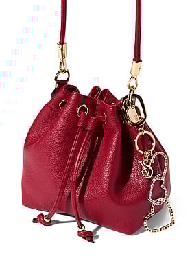 Triple Hearts Bag Charm Keychain