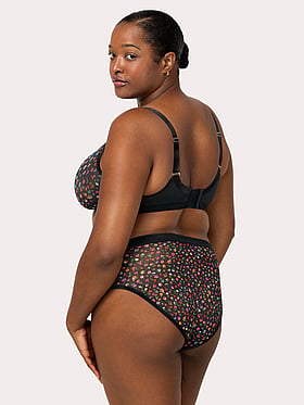 Sheer Mesh High-Leg Brief Panty