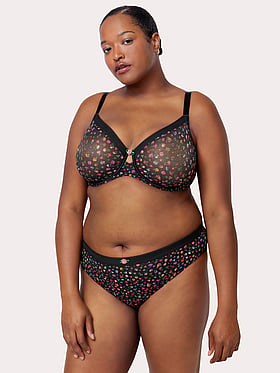Sheer Mesh High-Leg Brief Panty