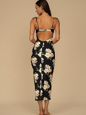 Petal Long Slip Dress