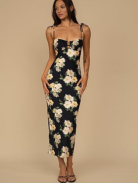 Petal Long Slip Dress