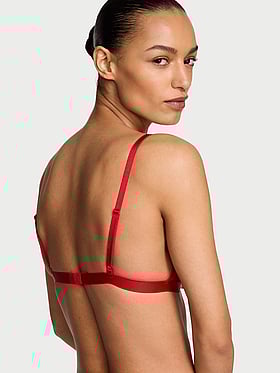 Heart Lace Unlined Triangle Bralette