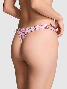 Cotton Side-Tie Thong Panty