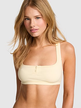 Cotton Dorm Unlined Racerback Bralette