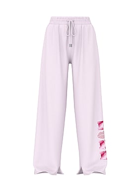 Campus Fleece Wide-Leg Split-Hem Sweatpants