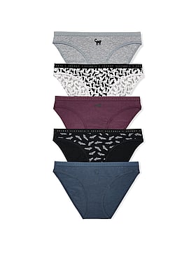 5-Pack Stretch Cotton Bikini Panties