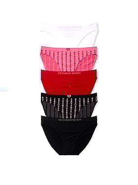 5-Pack Seamless Hearts Bikini Panties
