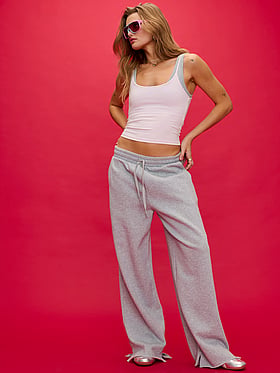 Campus Fleece™ Wide-Leg Split-Hem Sweatpants