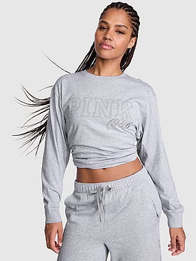 Campus Cotton Long-Sleeve Tee