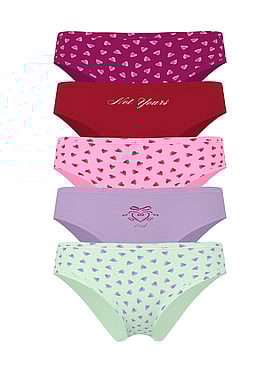 5-Pack Cotton Cheeky Panties
