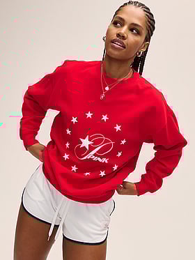 Campus Fleece Oversized Crew Sweatshirt