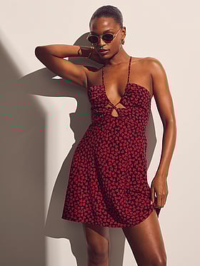 Beachwear Convertible Mini Dress