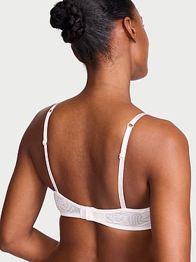 Rose Lace Gradient Shine Bandeau Bra