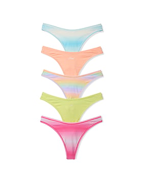5-Pack Cotton Thong Panties