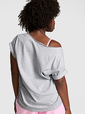 Campus Cotton™ Off-The-Shoulder Tee