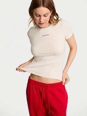 Stretch Cotton Fitted Tee