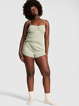 Pointelle Bow Boxer Shorts