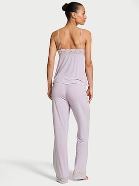 SoSoft™ Modal Lace-Trim Cami & Pants Set