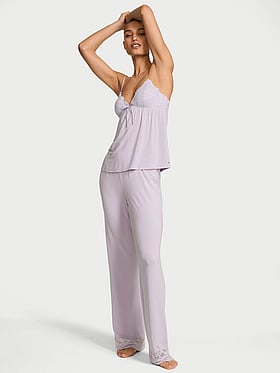 SoSoft™ Modal Lace-Trim Cami & Pants Set