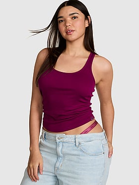 Relaxed Rib Boyfriend Tank Top