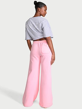 Iconic Fleece Wide-Leg Sweatpant