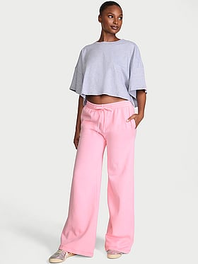 Iconic Fleece Wide-Leg Sweatpant